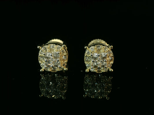 10K YELLOW GOLD DIAMOND EARRINGS