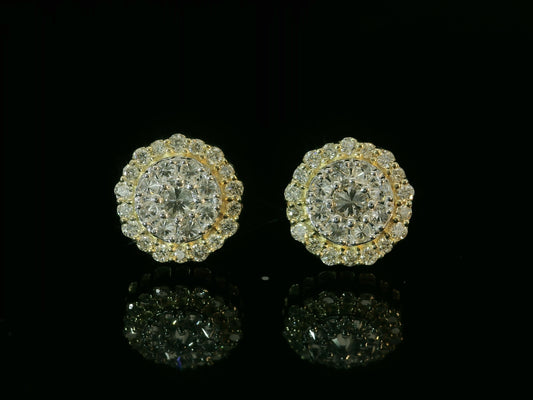 10K YELLOW GOLD DIAMOND EARRINGS