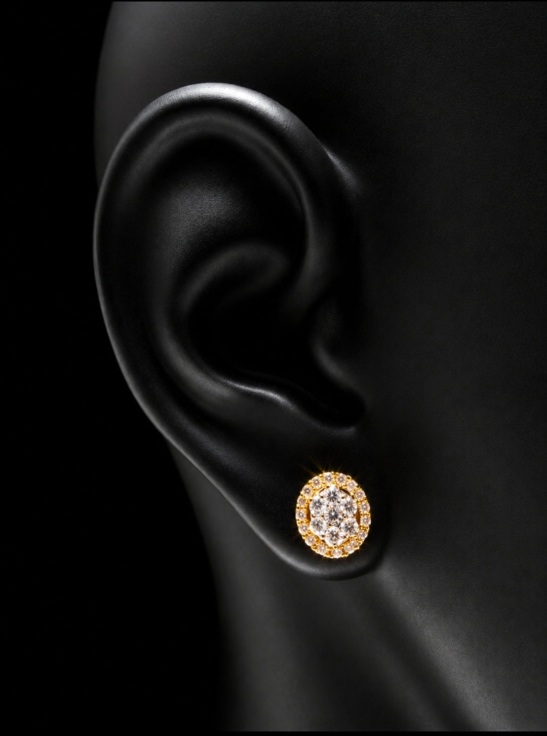 14K YELLOW GOLD DIAMOND EARRINGS