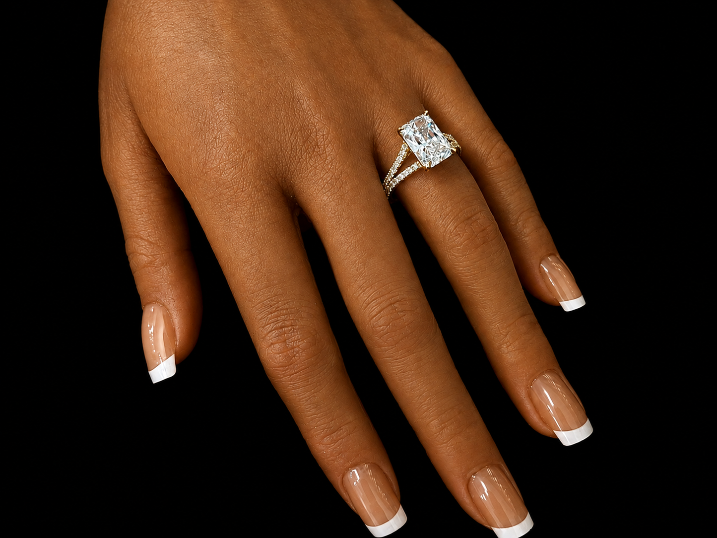 Classic Split Shank Engagement Ring | 3.50 CTW Lab-Grown Diamonds | Available in 14K, 18K &amp; Platinum